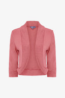 Women's Knit/Woven Combo Cardigan