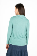 WOMEN'S WOVEN LONG SLEEVE CARDIGAN