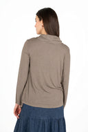 Women's Knit & Woven Cardigan with Long Sleeves