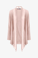 Women's Knit/Woven Combo Cardigan