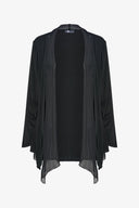 Women's Knit/Woven Combo Cardigan