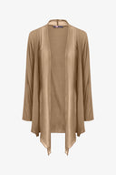 Women's Knit/Woven Combo Cardigan