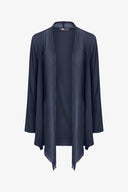 Women's Knit/Woven Combo Cardigan