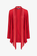 Women's Knit/Woven Combo Cardigan