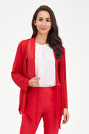 Women's Knit/Woven Combo Cardigan