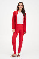 Women's Knit/Woven Combo Cardigan