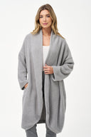 Women's Knit Long Sleeve Cardigan With A Shawl Collar | M