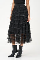 Women's Knit Tiered Pull-On Skirt | M
