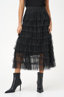 Women's Knit Tiered Pull-On Skirt | M