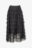 Women's Knit Tiered Pull-On Skirt | M