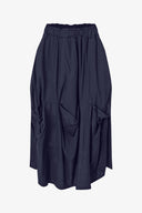 Women's Woven Bubble Gathered Pull-On Skirt | M