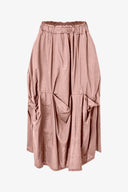 Women's Woven Bubble Gathered Pull-On Skirt | M