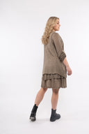 Women’s Knit Long Sleeve Dress. Composition: 50% Mohair and 50% Viscose. 