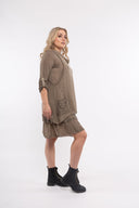 Women’s Knit Long Sleeve Dress. Composition: 50% Mohair and 50% Viscose. 