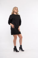Women’s Knit Long Sleeve Dress. Composition: 95% Polyester and 5% Elastane. 