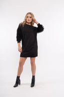 Women’s Knit Long Sleeve Dress. Composition: 95% Polyester and 5% Elastane. 