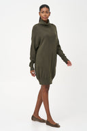 Women's Knit Turtle-Neck Dress | M