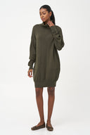 Women's Knit Turtle-Neck Dress | M