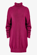 Women's Knit Turtle-Neck Dress | M