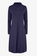 Women's Knit Turtle-Neck Knee-Length Dress | M