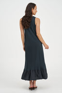 Women's Knit Woven Combo Dress