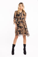 Women’s Woven Long Sleeve Dress