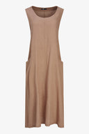 Women's Knit Woven Combo Dress