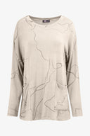 Women's Knit Wide Neck Tunic | M