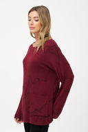 Women's Knit Wide Neck Tunic | M