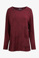 Women's Knit Wide Neck Tunic | M