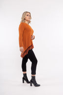 Women’s Knit Long Sleeve Tunic. Composition: 53% Viscose, 22% Polyester, 20% Nylon and 5% Spandex. 