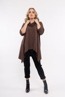 Women’s Knit Long Sleeve Tunic. Composition: 95% Cotton and 5% Spandex. 