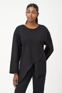 Women's Knit Crew-Neck Long-Sleeve Tunic | M