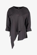 Women's Knit Crew-Neck Long-Sleeve Tunic | M