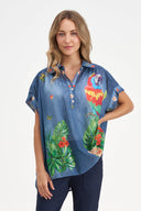 Women's Woven Tunic Top