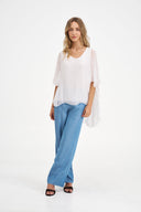 Women's Woven Tunic Top