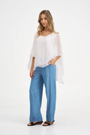 Women's Woven Tunic Top