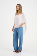 Women's Woven Tunic Top