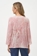 Women's Knit Wide Crew-Neck Tunic, Long Sleeves & Twisted Front Hem