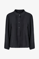 Women's Woven Button Down Shirt With A Front Pin-Tuck Detailing | M