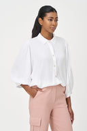 Women's Woven Button-Down Shirt | M