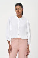 Women's Woven Button-Down Shirt | M