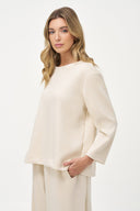 Women's Knit Crew-Neckline Sweatshirt | M