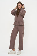 Women's Knit Hooded Sweatshirt