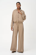 Women's Knit Hooded Zip-Up Long Sleeve Sweatshirt | M