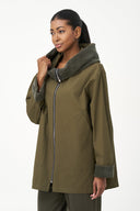 Women's Woven Zip-Up Long Sleeve Jacket | M
