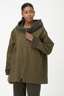 Women's Woven Zip-Up Long Sleeve Jacket | M