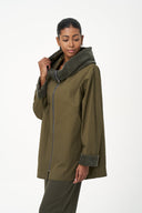 Women's Woven Zip-Up Long Sleeve Jacket | M