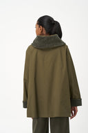 Women's Woven Zip-Up Long Sleeve Jacket | M