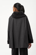 Women's Woven Zip-Up Jacket with Long Sleeves